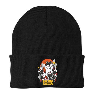 Catzilla Sunset Sushi Cat Japanese Beanie