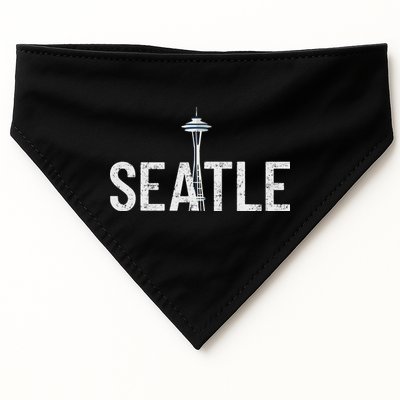 Cool Seattle Space Needle Souvenir Usa Washington Gift USA-Made Doggie Bandana
