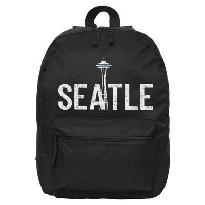 Cool Seattle Space Needle Souvenir Usa Washington Gift 16 in Basic Backpack