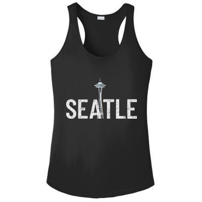 Cool Seattle Space Needle Souvenir Usa Washington Gift Ladies PosiCharge Competitor Racerback Tank