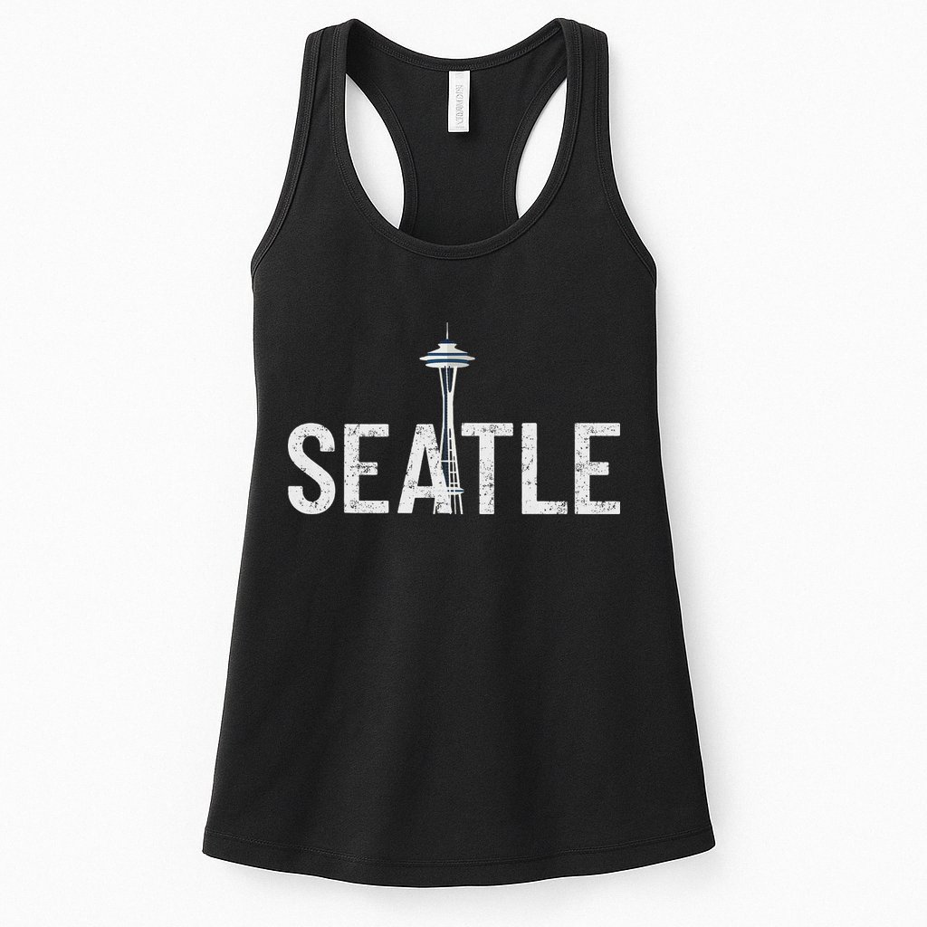 Cool Seattle Space Needle Souvenir Usa Washington Gift Womens Tank Top