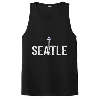 Cool Seattle Space Needle Souvenir Usa Washington Gift PosiCharge Competitor Tank