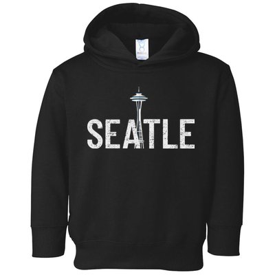 Cool Seattle Space Needle Souvenir Usa Washington Gift Toddler Hoodie