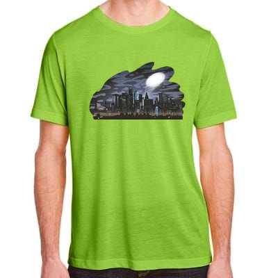 City Skyline Searchlight Adult ChromaSoft Performance T-Shirt