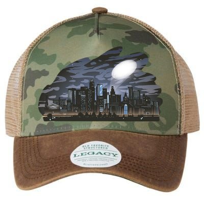 City Skyline Searchlight Legacy Tie Dye Trucker Hat