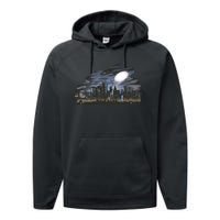 City Skyline Searchlight Performance Fleece Hoodie