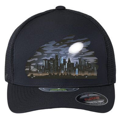 City Skyline Searchlight Flexfit Unipanel Trucker Cap