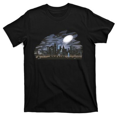 City Skyline Searchlight T-Shirt