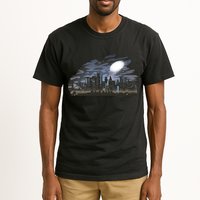 City Skyline Searchlight Tall T-Shirt