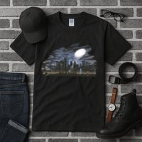 City Skyline Searchlight Tall T-Shirt