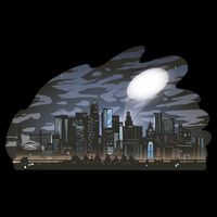 City Skyline Searchlight Tall T-Shirt