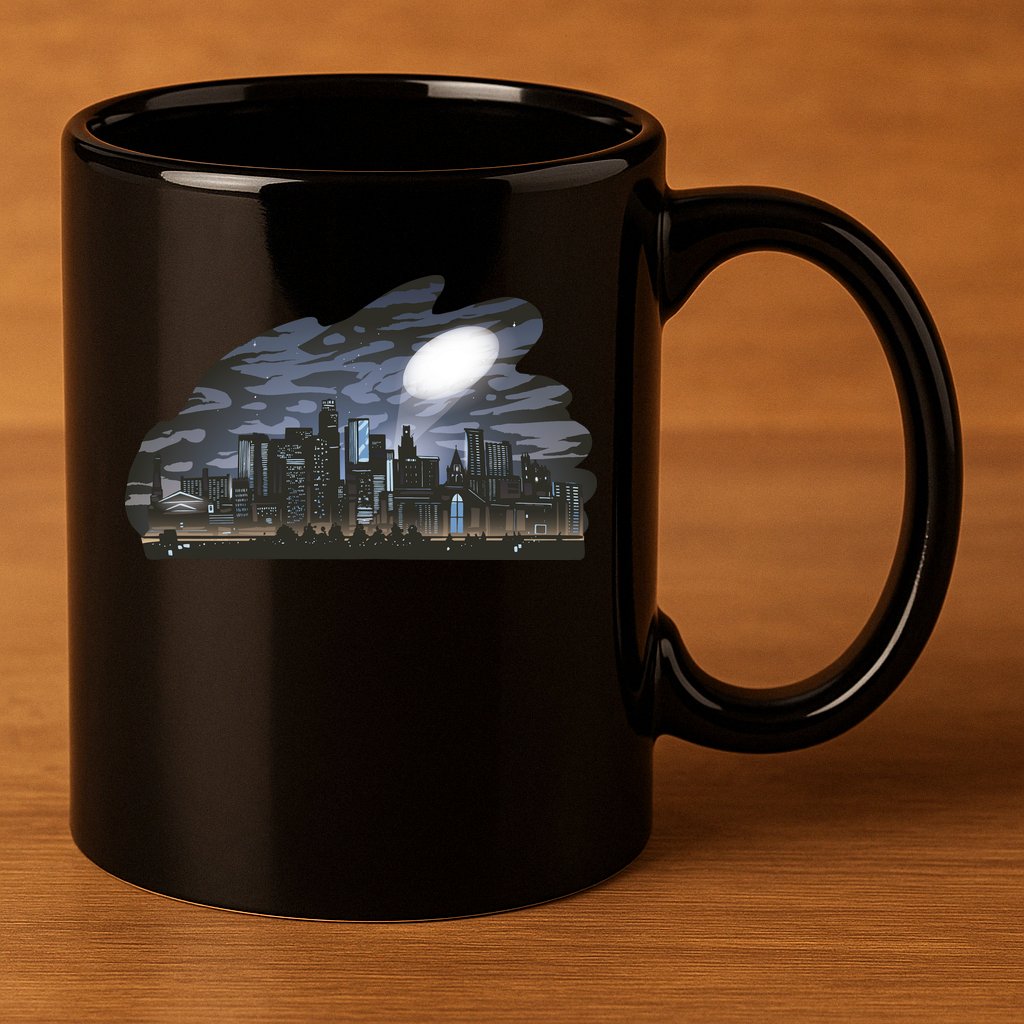 City Skyline Searchlight 11oz C Handle Ceramic Mug