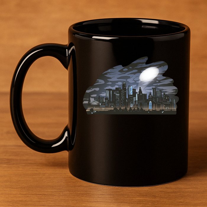 City Skyline Searchlight 11oz C Handle Ceramic Mug