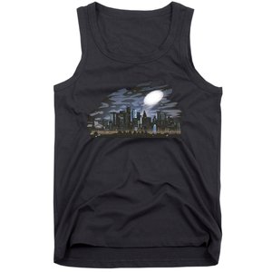 City Skyline Searchlight Tank Top