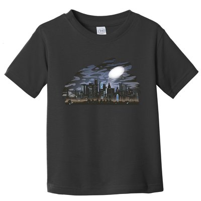 City Skyline Searchlight Toddler T-Shirt