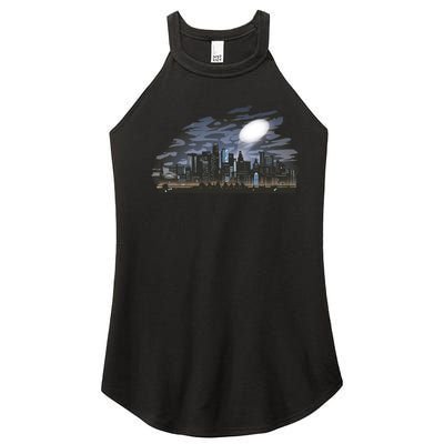 City Skyline Searchlight Women’s Perfect Tri Rocker Tank