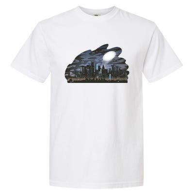 City Skyline Searchlight Garment-Dyed Heavyweight T-Shirt