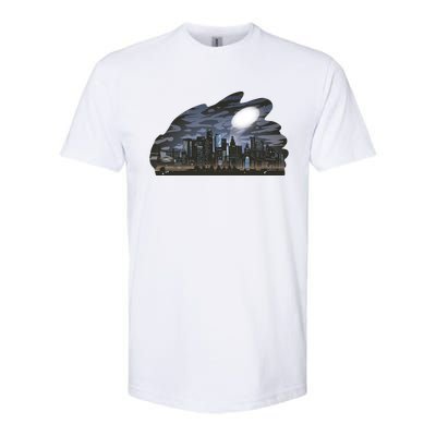 City Skyline Searchlight Softstyle® CVC T-Shirt