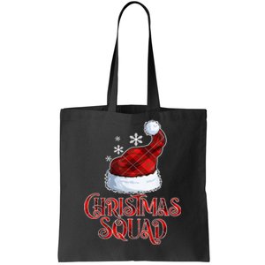 Christmas Squad Shirt Family Pajama Santa Hat Xmas Tote Bag