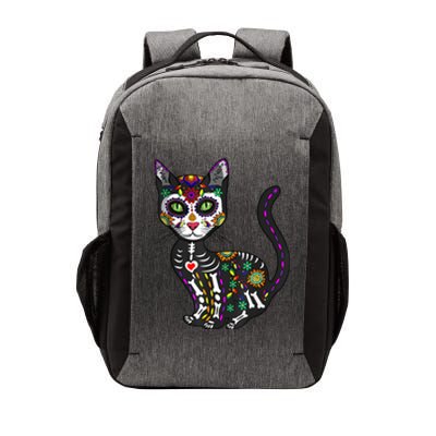 Cute Sugar Skull Mexican Cat Halloween Day Of The Dead Vector Backpack