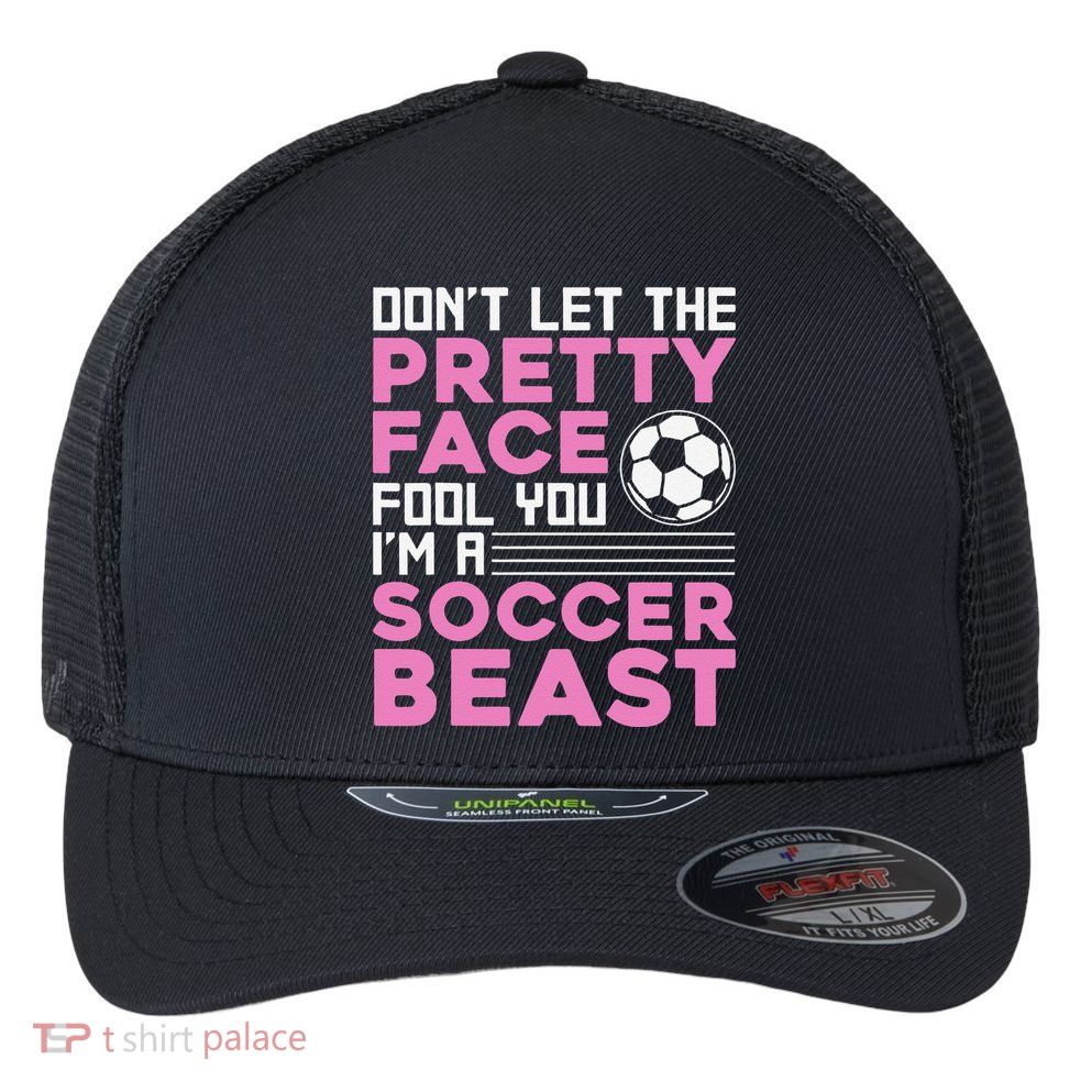 Cool Soccer Soccer Lover Player Sports Flexfit Unipanel Trucker Cap