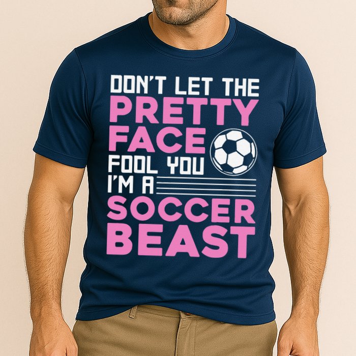 Cool Soccer Soccer Lover Player Sports Cooling Performance Crew T-Shirt