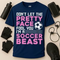 Cool Soccer Soccer Lover Player Sports Cooling Performance Crew T-Shirt