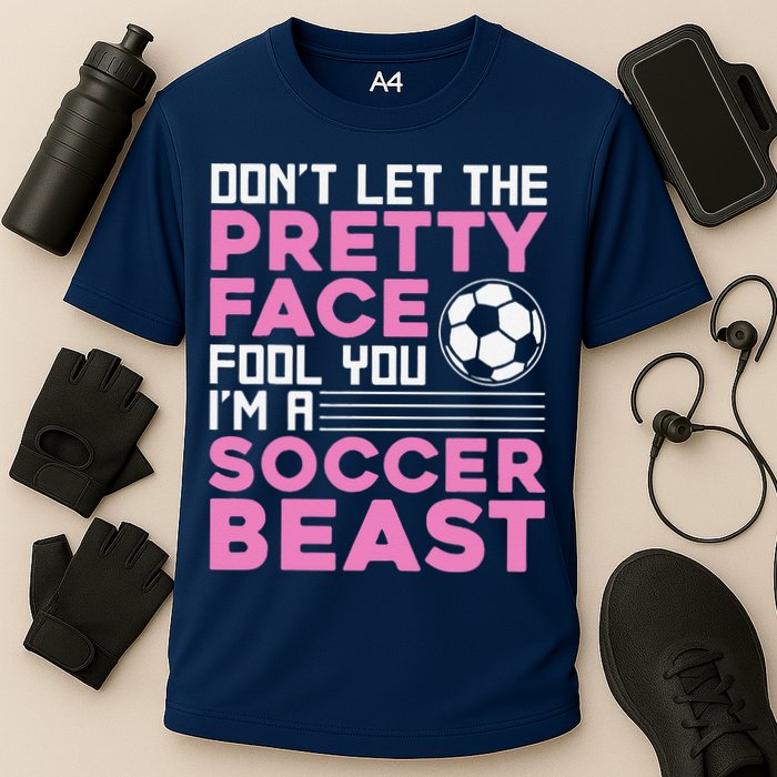 Cool Soccer Soccer Lover Player Sports Cooling Performance Crew T-Shirt