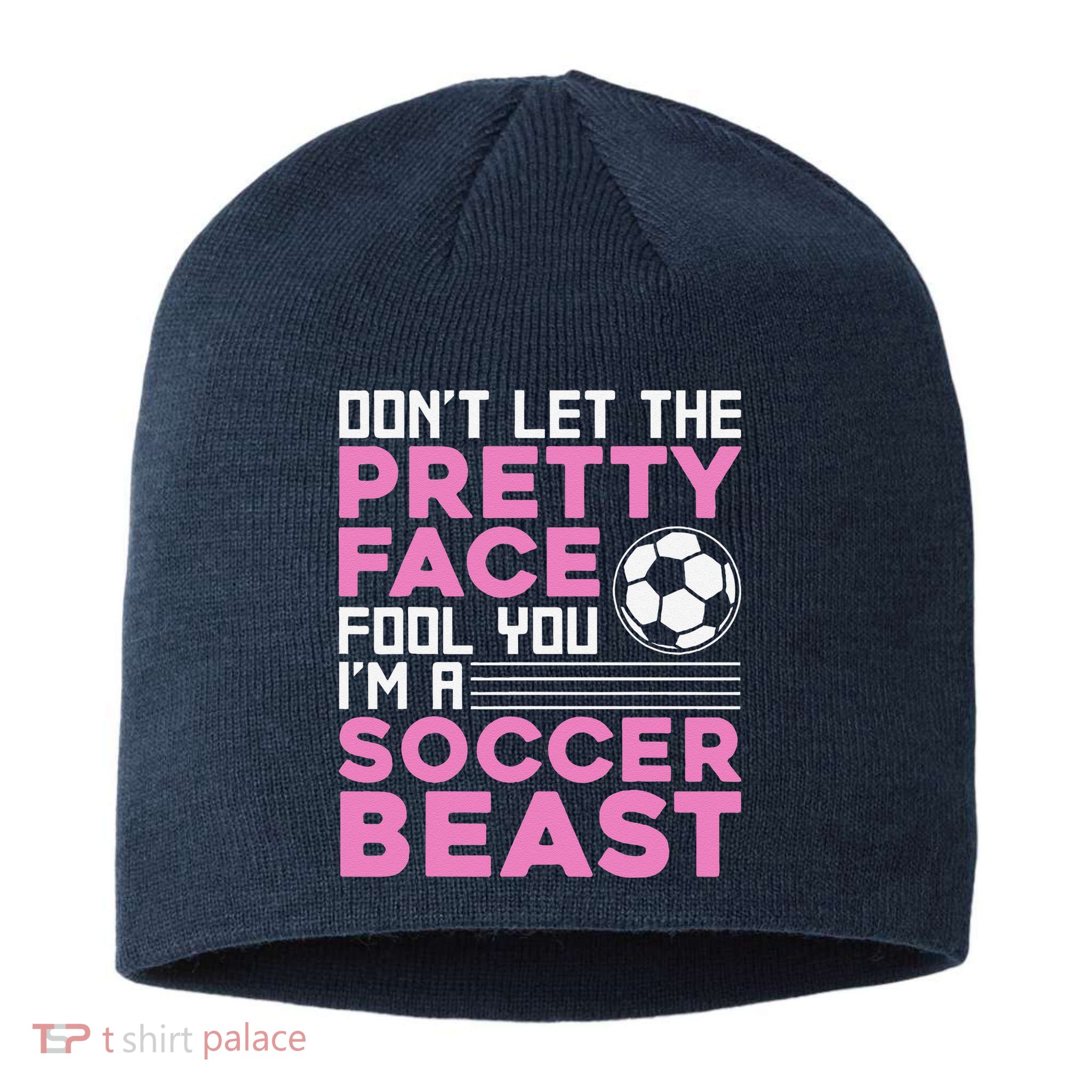 Cool Soccer Soccer Lover Player Sports Sustainable Beanie