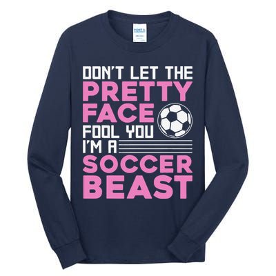 Cool Soccer Soccer Lover Player Sports Tall Long Sleeve T-Shirt