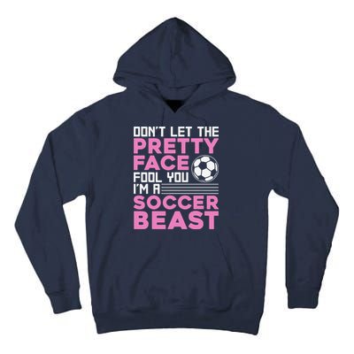 Cool Soccer Soccer Lover Player Sports Tall Hoodie