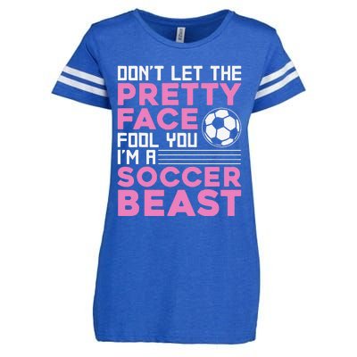 Cool Soccer Soccer Lover Player Sports Enza Ladies Jersey Football T-Shirt