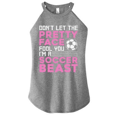 Cool Soccer Soccer Lover Player Sports Women's Perfect Tri Rocker Tank