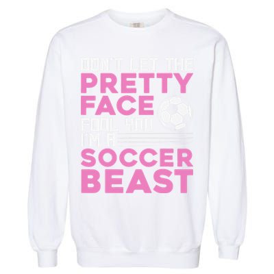 Cool Soccer Soccer Lover Player Sports Garment-Dyed Sweatshirt