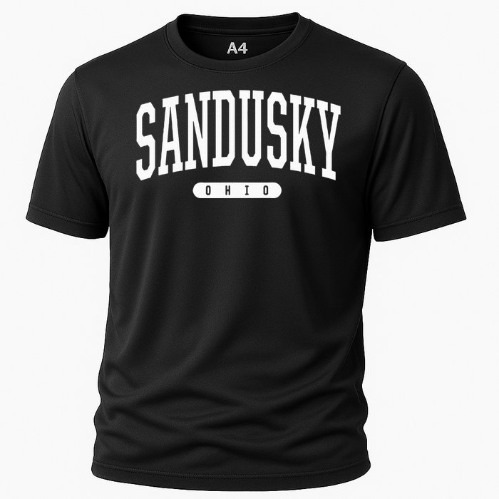 College Style Sandusky Ohio Souvenir Gift Cooling Performance Crew T-Shirt