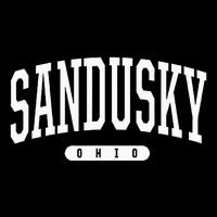 College Style Sandusky Ohio Souvenir Gift Flat Bill Trucker Hat