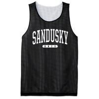 College Style Sandusky Ohio Souvenir Gift Mesh Reversible Basketball Jersey Tank