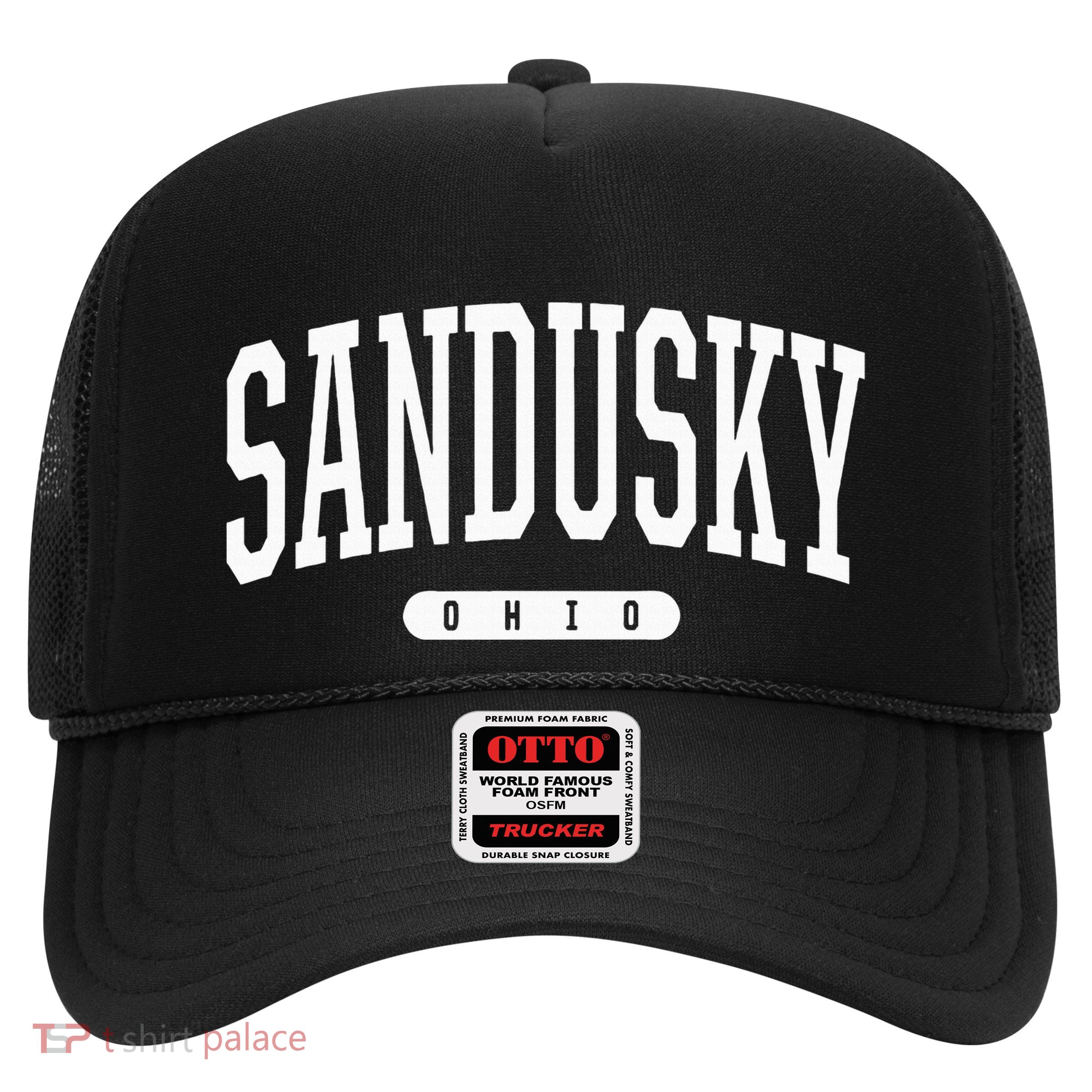 College Style Sandusky Ohio Souvenir Gift Trucker Hat