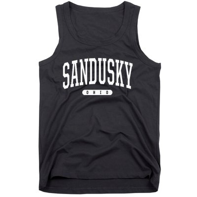 College Style Sandusky Ohio Souvenir Gift Tank Top