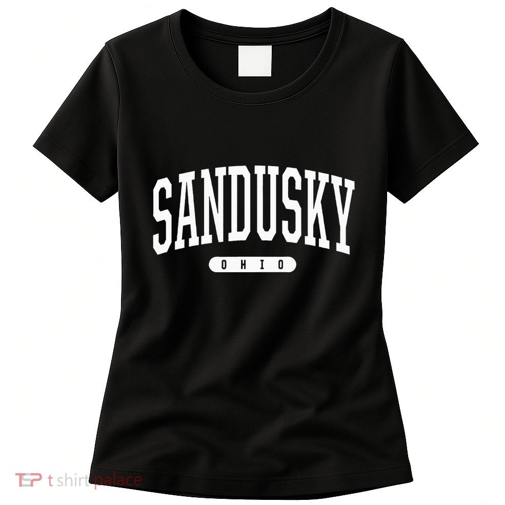 College Style Sandusky Ohio Souvenir Gift Womens T-Shirt