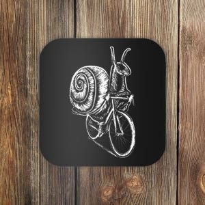 Cycling Snail Slug Bicycle Clothes Outfit Cyclist Gift Snail  Coaster