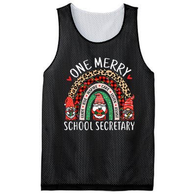 Christmas School Secretary Funny Gnomes School Secretary Mesh Reversible Basketball Jersey Tank