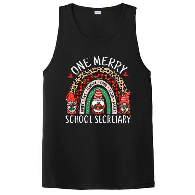 Christmas School Secretary Funny Gnomes School Secretary PosiCharge Competitor Tank