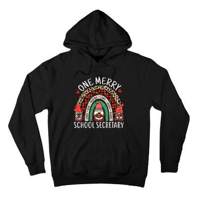 Christmas School Secretary Funny Gnomes School Secretary Tall Hoodie