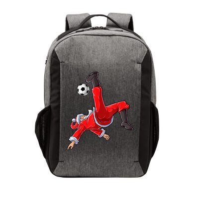 Christmas Santa Soccer Bicycle Kick Xmas Boys Men Ball Sport TShirt Vector Backpack