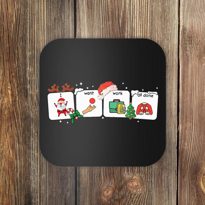 Christmas Santa Special Education SPED Teacher Coaster