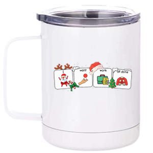 Christmas Santa Special Education SPED Teacher 12 oz Stainless Steel Tumbler Cup