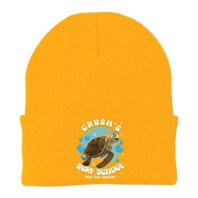 Crushs Surf School Ride The Current Crush Turtle Ride The Current Knit Cap Winter Beanie