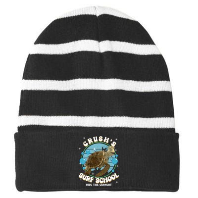 Crushs Surf School Ride The Current Crush Turtle Ride The Current Striped Beanie with Solid Band