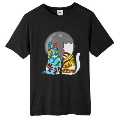 Cats Skeleton Skull Lovers I Day Of Dead I Sugar Cat Tall Fusion ChromaSoft Performance T-Shirt